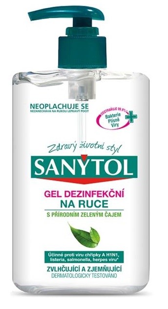 Sanytol dezinfekční gel 250ml pumpička - Kosmetika Hygiena a ochrana pro ruce Dezinfekce